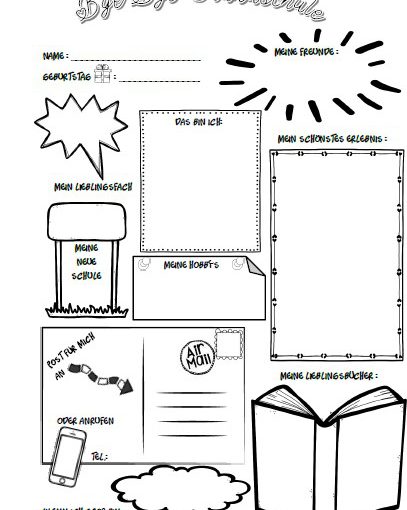 Vorlage Steckbrief Fur Eine Abschlusszeitung Grundschul Ideenbox