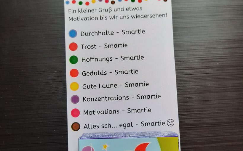 Smartie-Gruß