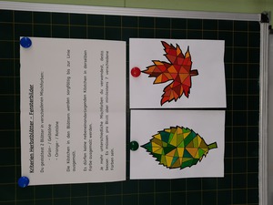 Kunst Herbstblatter Fensterbilder Grundschul Ideenbox