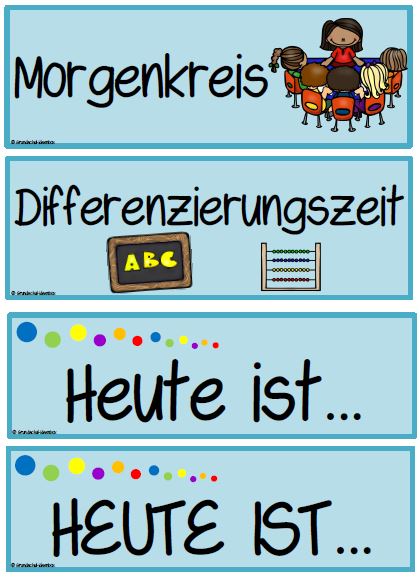 Fullhawl Klassenzimmer-Kalenderset Mit Wetterposter & Sprachpegel - Für Lehrer